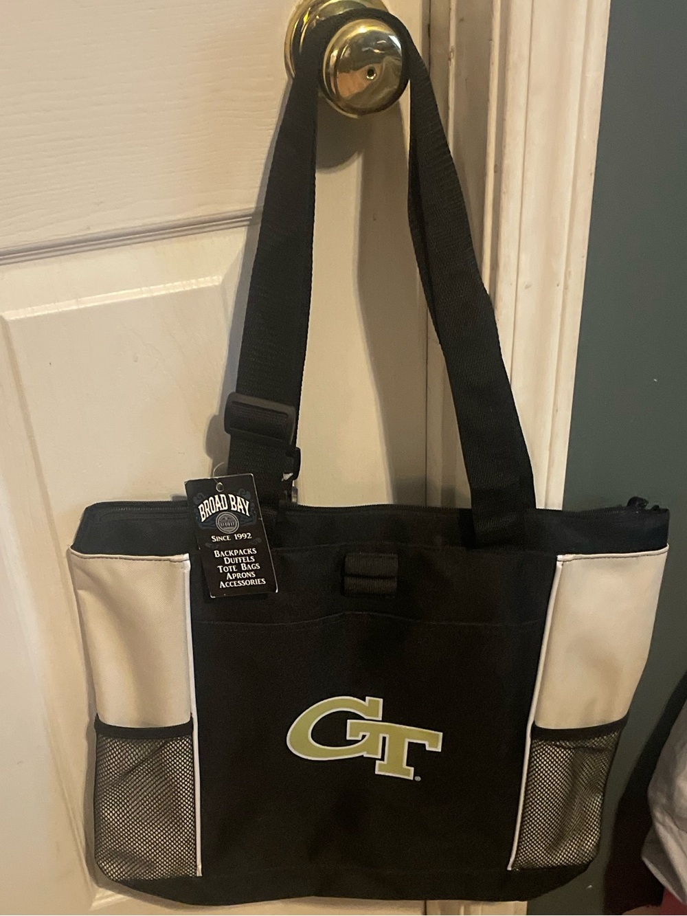 Broad Bay Official Georgia Tech Tote Bag Zippered Travel Carryall GT
